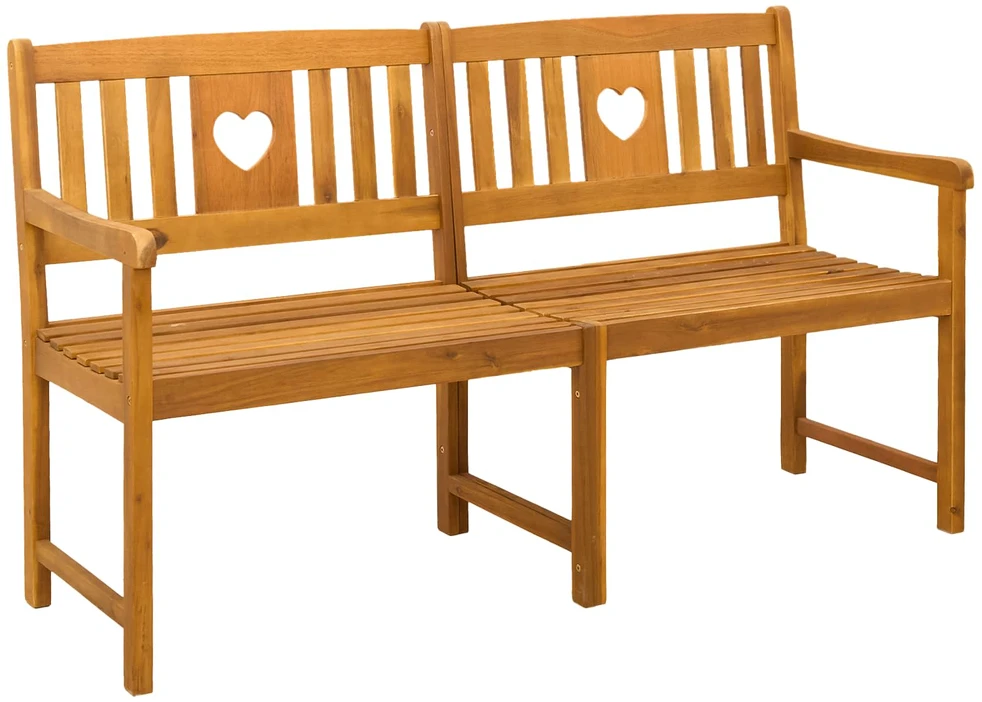 Lauko suolas 4 -vietis 150 x 56 x 90 cm Kietos akacijos mediena