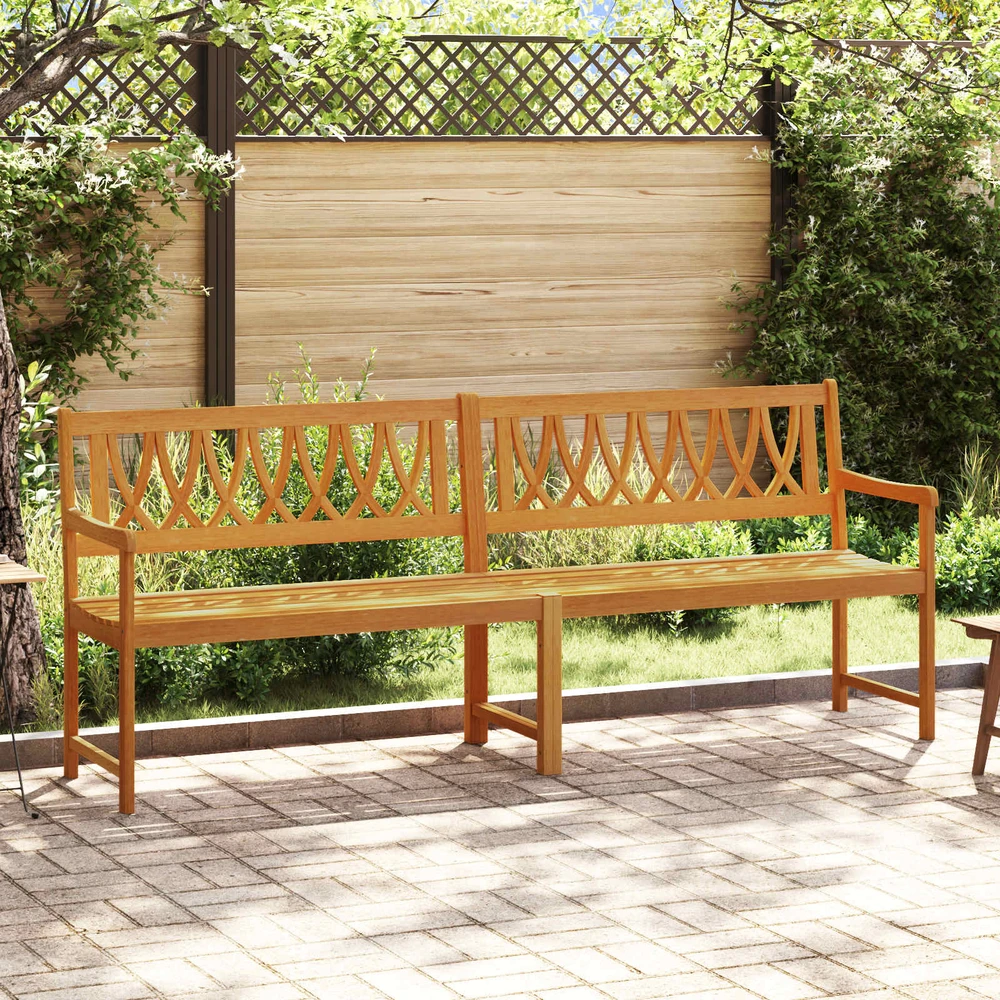 Lauko suolas 2 -vietis 220 x 56 x 90 cm Kietos akacijos mediena