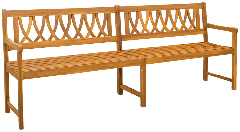Lauko suolas 2 -vietis 220 x 56 x 90 cm Kietos akacijos mediena