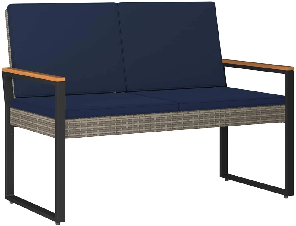 Lauko baldų komplektas Lauko suolas 2 -Seater 107 x 61 x 80 cm poliratanas