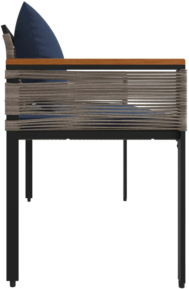 Lauko suolas 2 -Seater 117 x 54 x 74.5 cm poliratanas