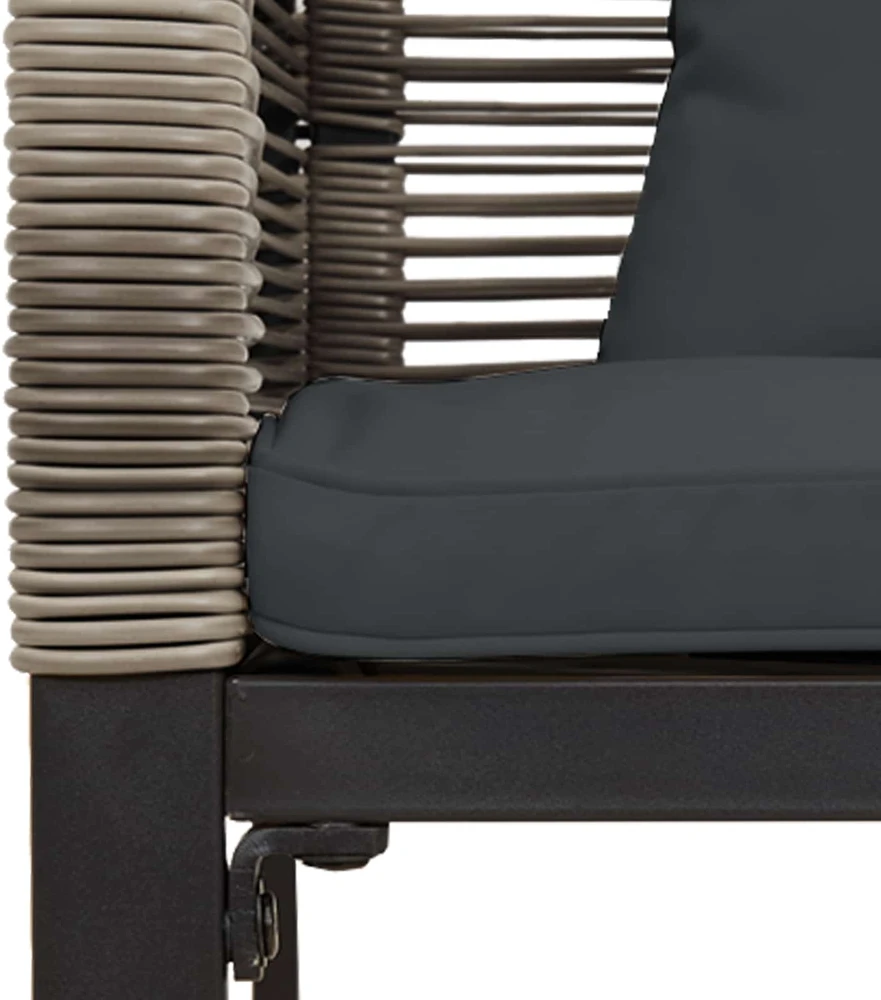 Lauko suolas Pilka ir tamsiai pilka 117 x 54 x 74.5 cm