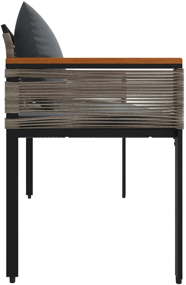 Lauko suolas Pilka ir tamsiai pilka 117 x 54 x 74.5 cm