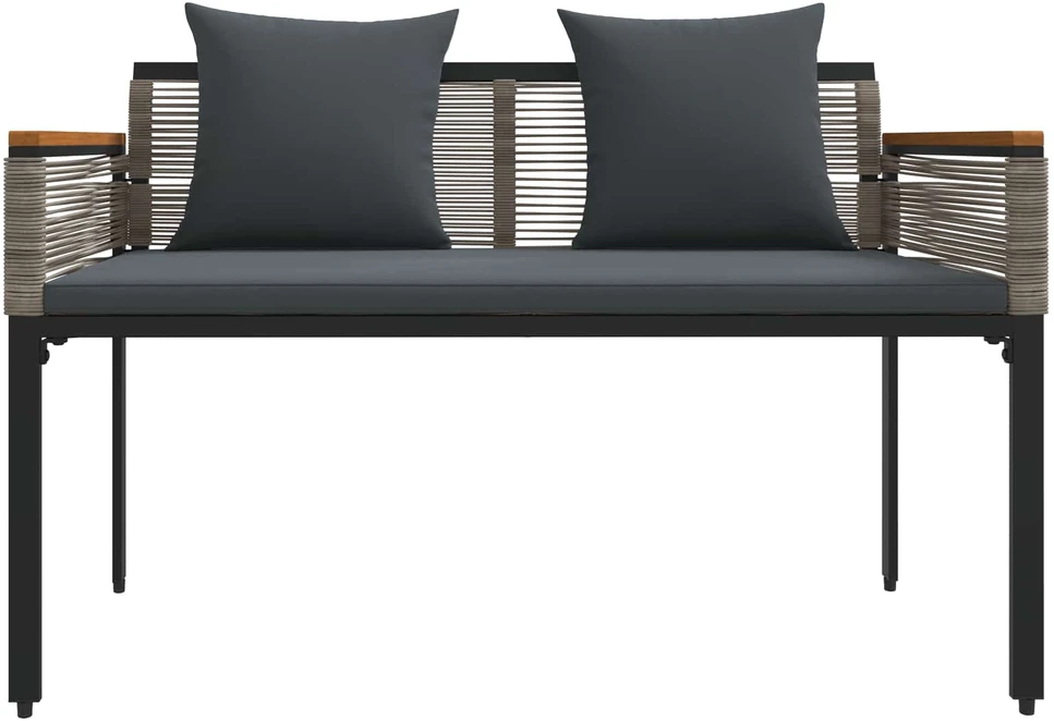 Lauko suolas Pilka ir tamsiai pilka 117 x 54 x 74.5 cm