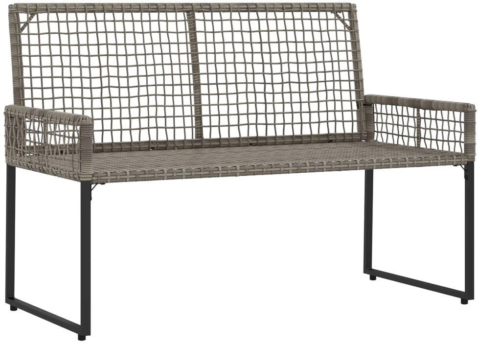 Lauko baldų komplektas Lauko suolas Pilkas ir tamsiai mėlynas 118 x 55 x 82 cm