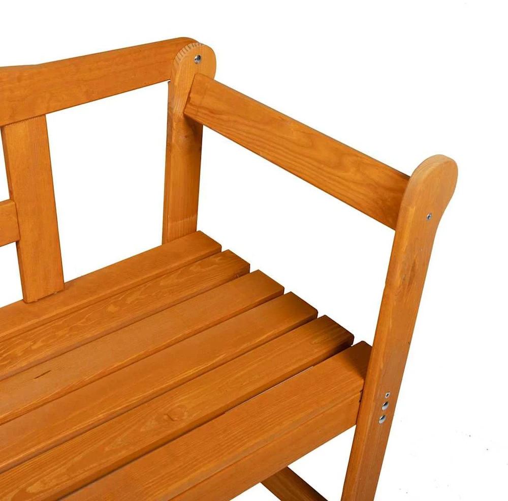 Lauko suolas 2 -Seater 119 x 44 x 76 cm Kietos pušies mediena