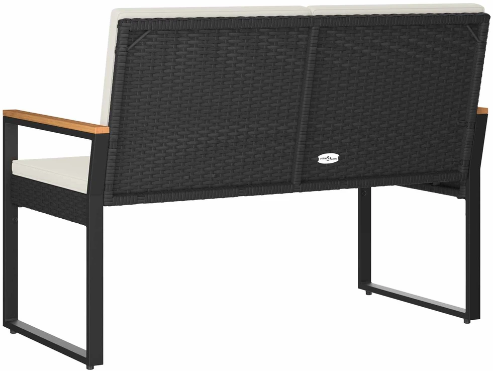 Lauko baldų komplektas Lauko suolas 2 -Seater 107 x 61 x 80 cm poliratanas