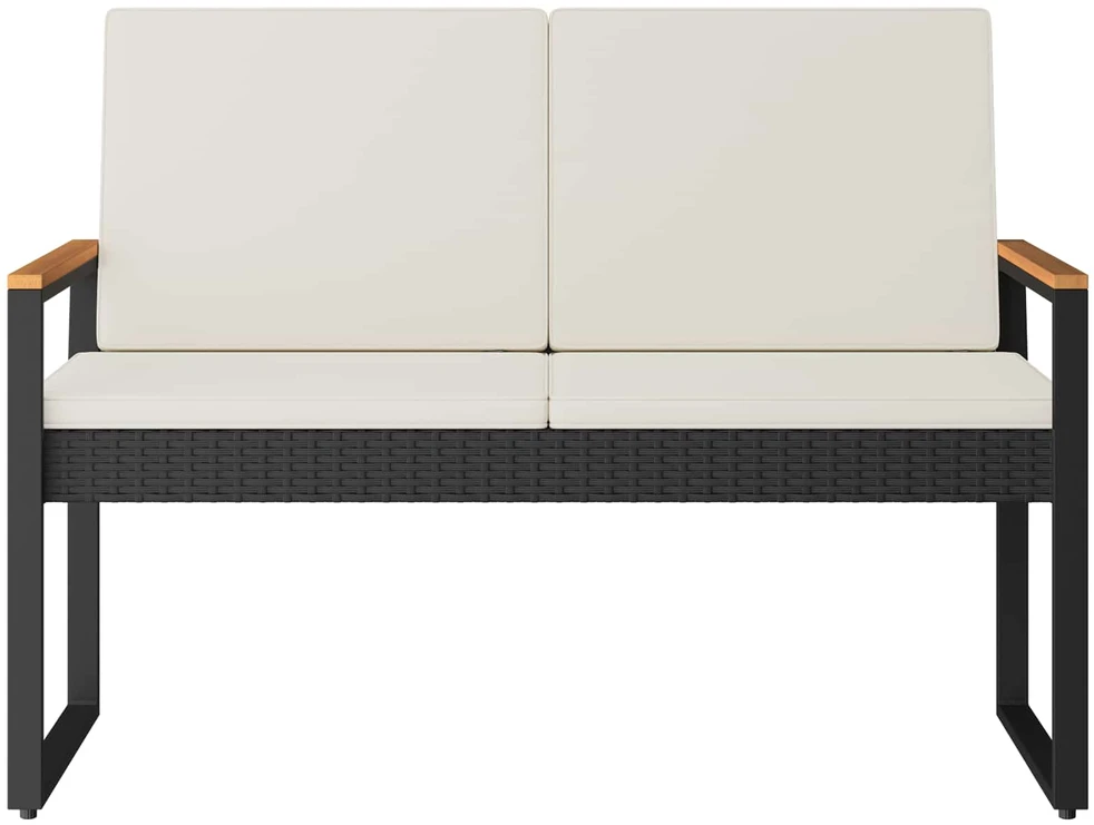 Lauko baldų komplektas Lauko suolas 2 -Seater 107 x 61 x 80 cm poliratanas