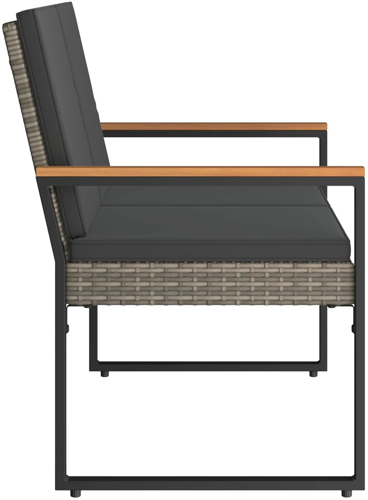 Lauko baldų komplektas Lauko suolas 2 -Seater 107 x 61 x 80 cm poliratanas