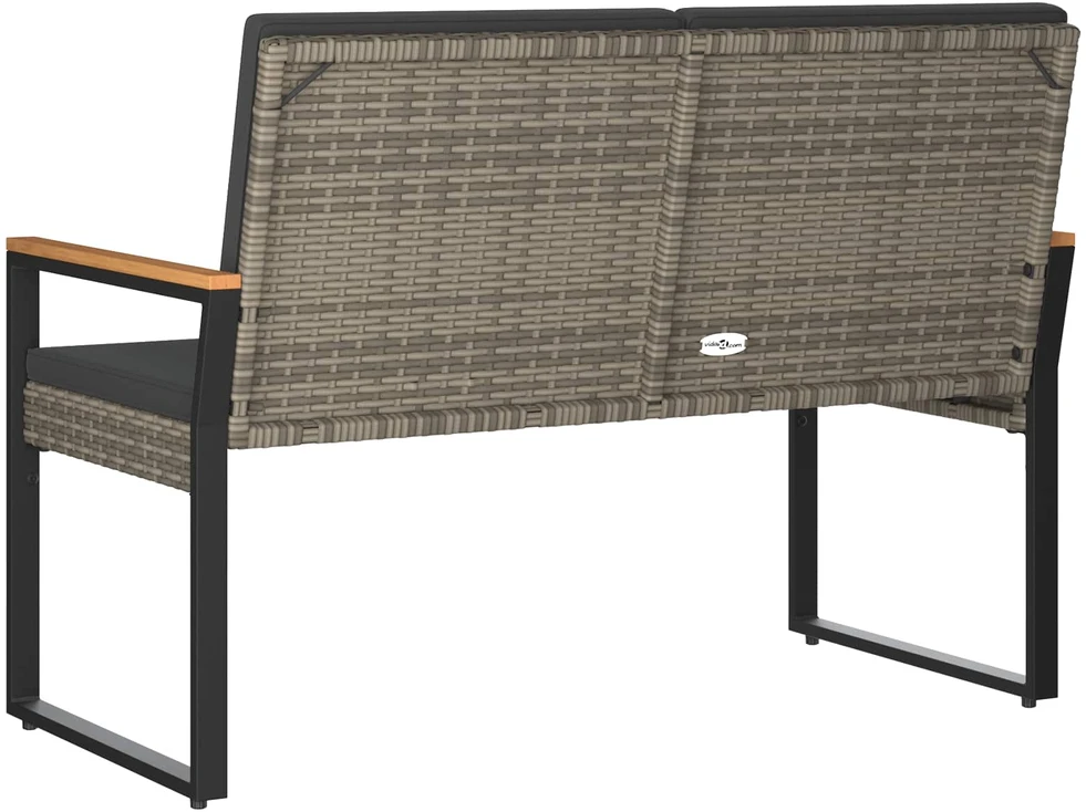 Lauko baldų komplektas Lauko suolas 2 -Seater 107 x 61 x 80 cm poliratanas
