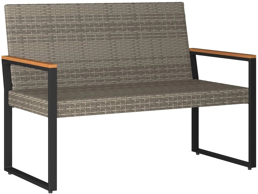 Lauko baldų komplektas Lauko suolas 2 -Seater 107 x 61 x 80 cm poliratanas