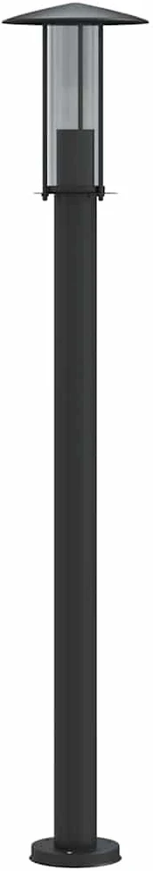 Lauko šviestuvai, 3vnt., juodi, 100cm, nerūdijantis plienas