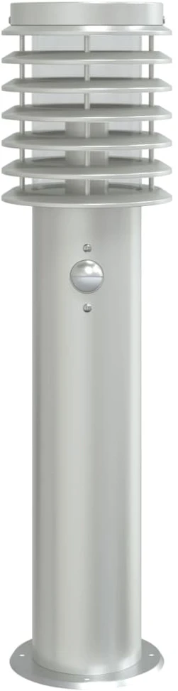Lauko šviestuvai su jutikliu, sidabrinis, 60cm, plienas