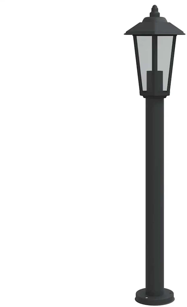 Lauko šviestuvas, juodos spalvos, 80cm, nerūdijantis plienas