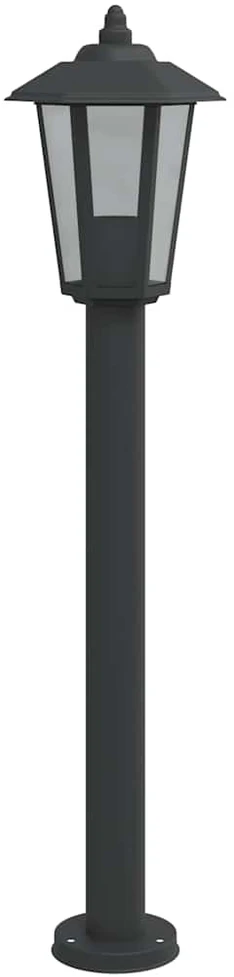 Lauko šviestuvas, juodos spalvos, 80cm, nerūdijantis plienas