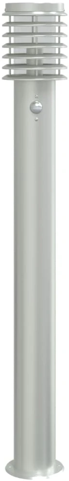Lauko šviestuvas su jutikliu, 3vnt., sidabrinė, 110cm, plienas