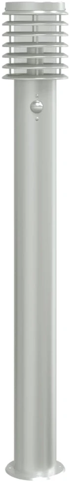 Lauko šviestuvas su jutikliu, sidabrinė, 110cm, plienas