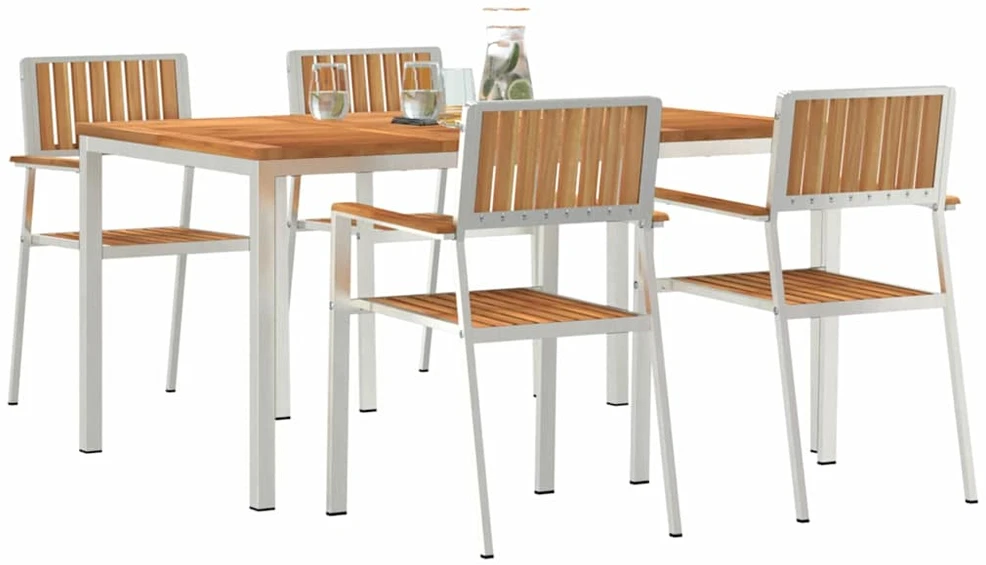 Lauko valgomojo komplektas 5 vnt. 150 x 90 x 75 cm