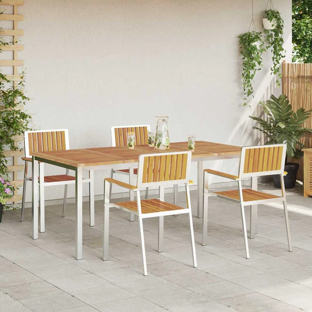 Lauko valgomojo komplektas 5 vnt. 180 x 90 x 75 cm