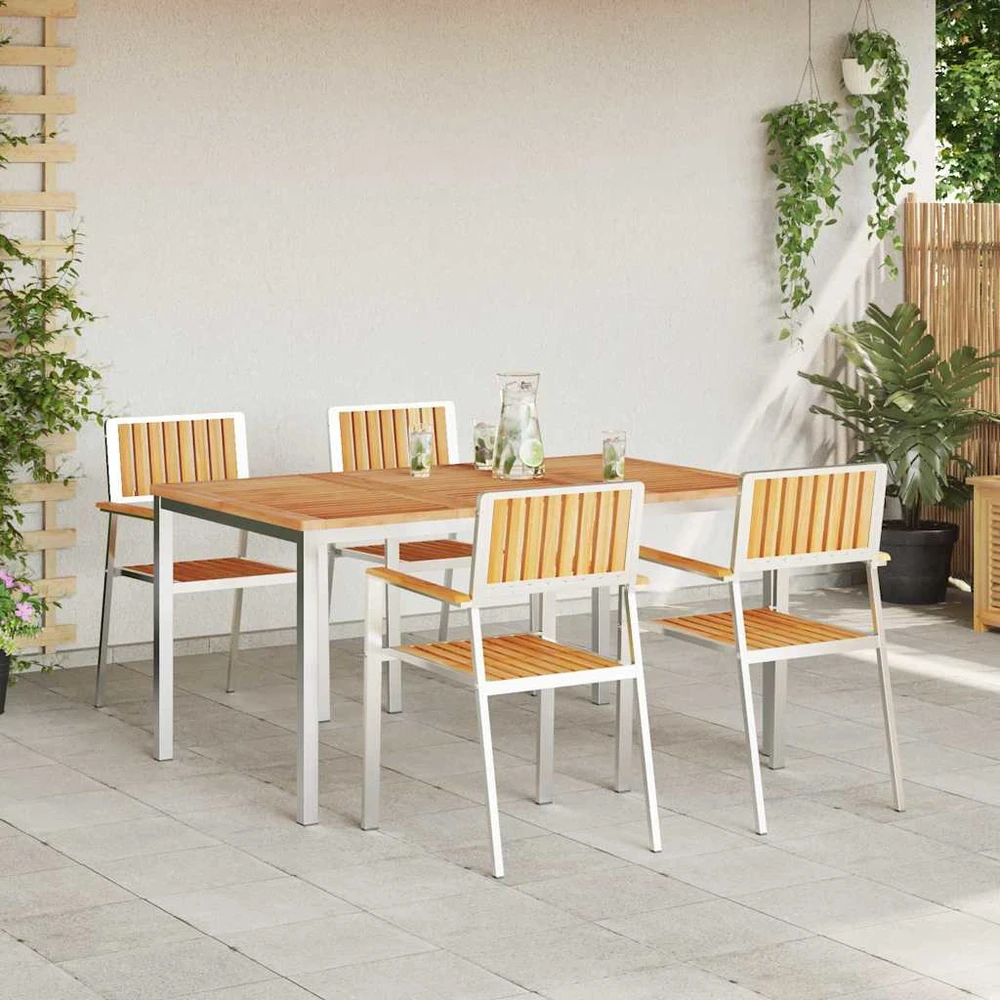 Lauko valgomojo komplektas 5 vnt. 150 x 90 x 75 cm