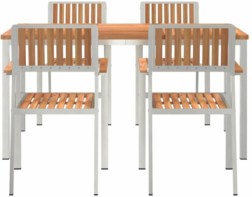 Lauko valgomojo komplektas 5 vnt. 150 x 90 x 75 cm