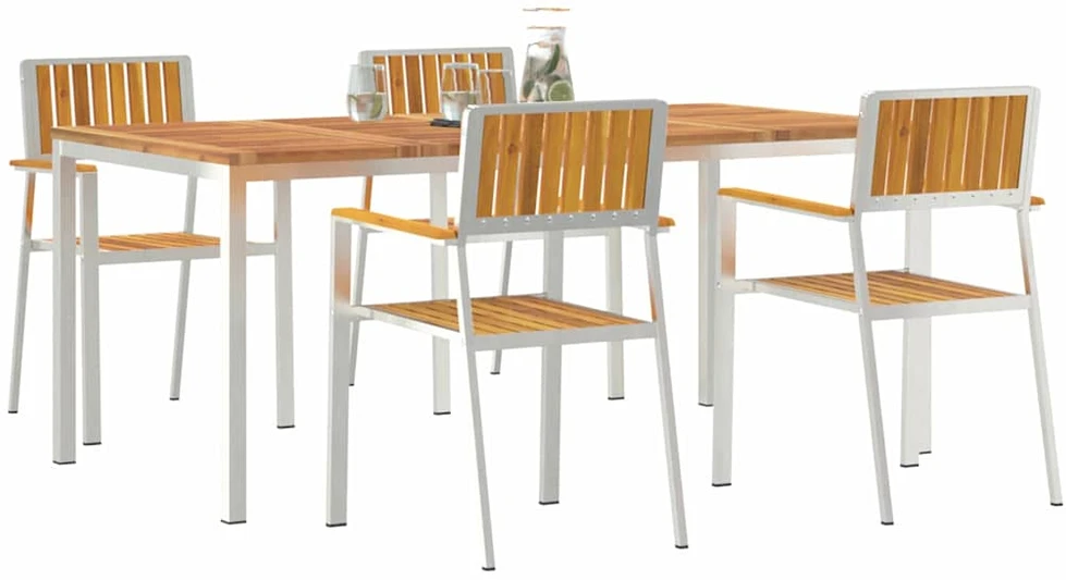 Lauko valgomojo komplektas 5 vnt. 180 x 90 x 75 cm
