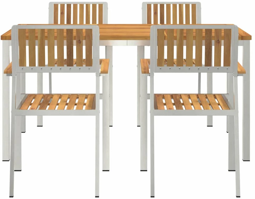 Lauko valgomojo komplektas 5 vnt. 150 x 90 x 75 cm