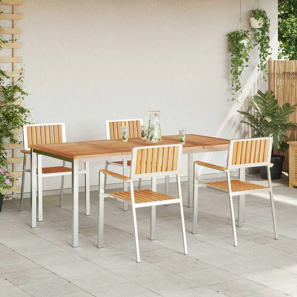 Lauko valgomojo komplektas 5 vnt. 180 x 90 x 75 cm