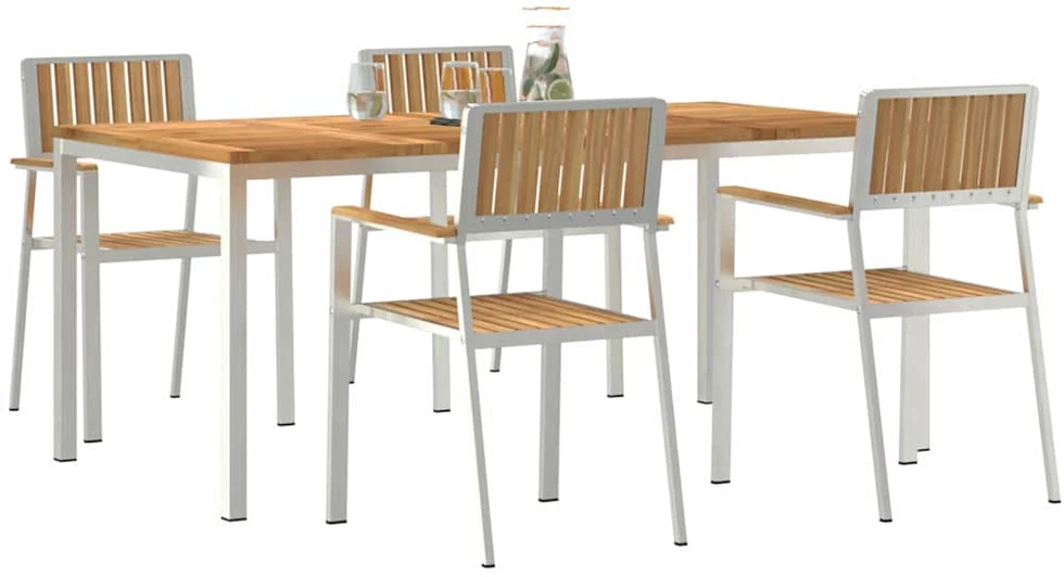 Lauko valgomojo komplektas 5 vnt. 180 x 90 x 75 cm