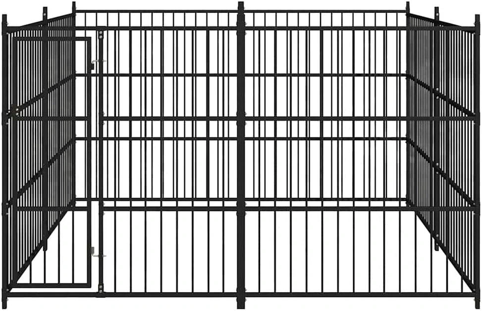 Lauko voljeras šunims, 300x300x185 cm