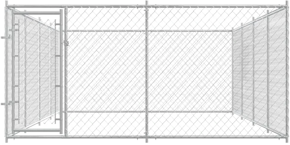 Lauko voljeras šunims, 7,6x3,8x1,9m
