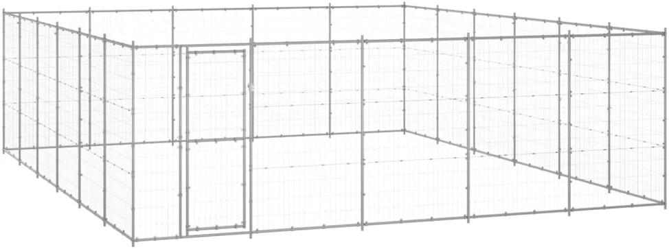 Lauko voljeras šunims, galvanizuotas plienas, 36,3m²