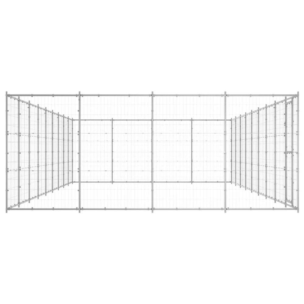 Lauko voljeras šunims, galvanizuotas plienas, 43,56m²