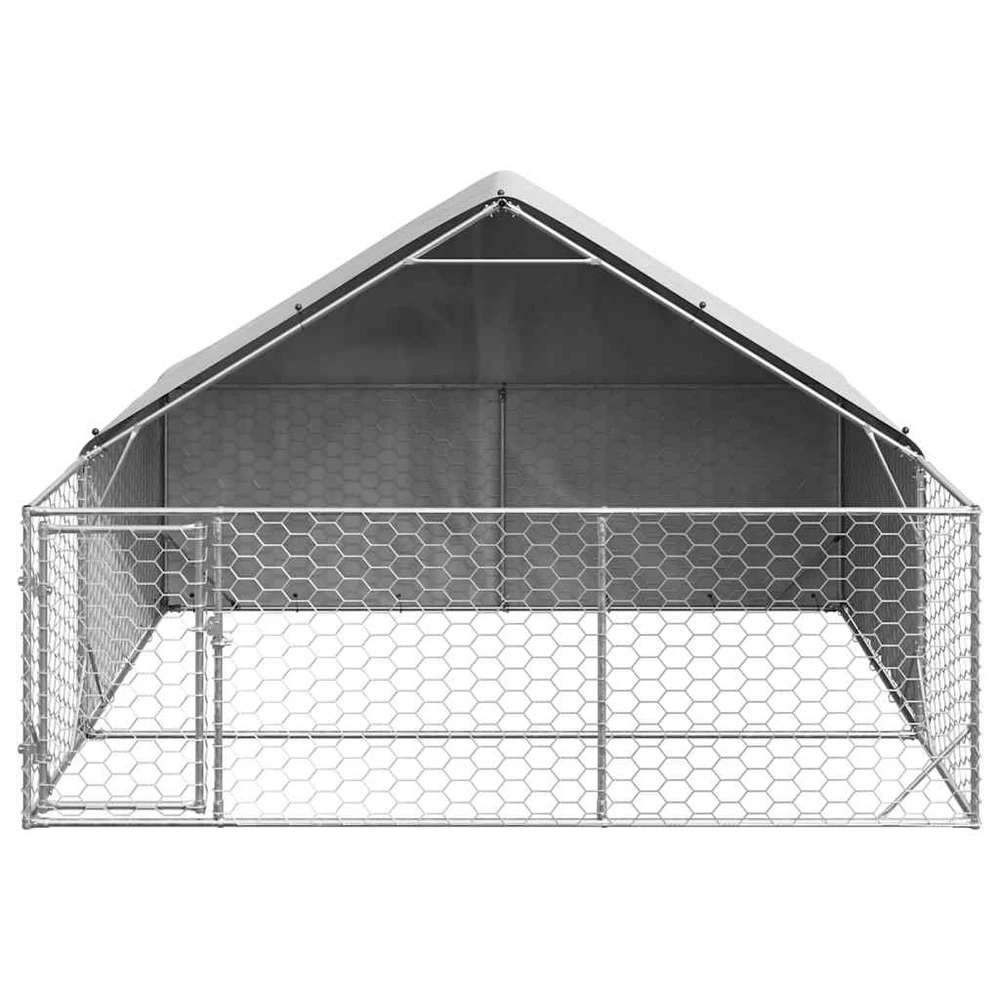 Lauko voljeras šunims su aptvaru, 3x3x1,9m, plienas