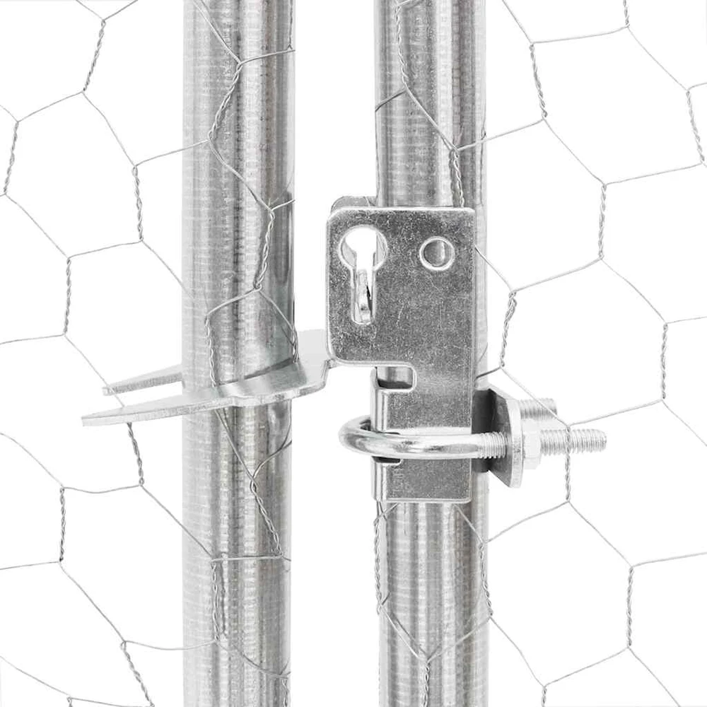 Lauko voljeras šunims su aptvaru, 5x2x1,5m, plienas
