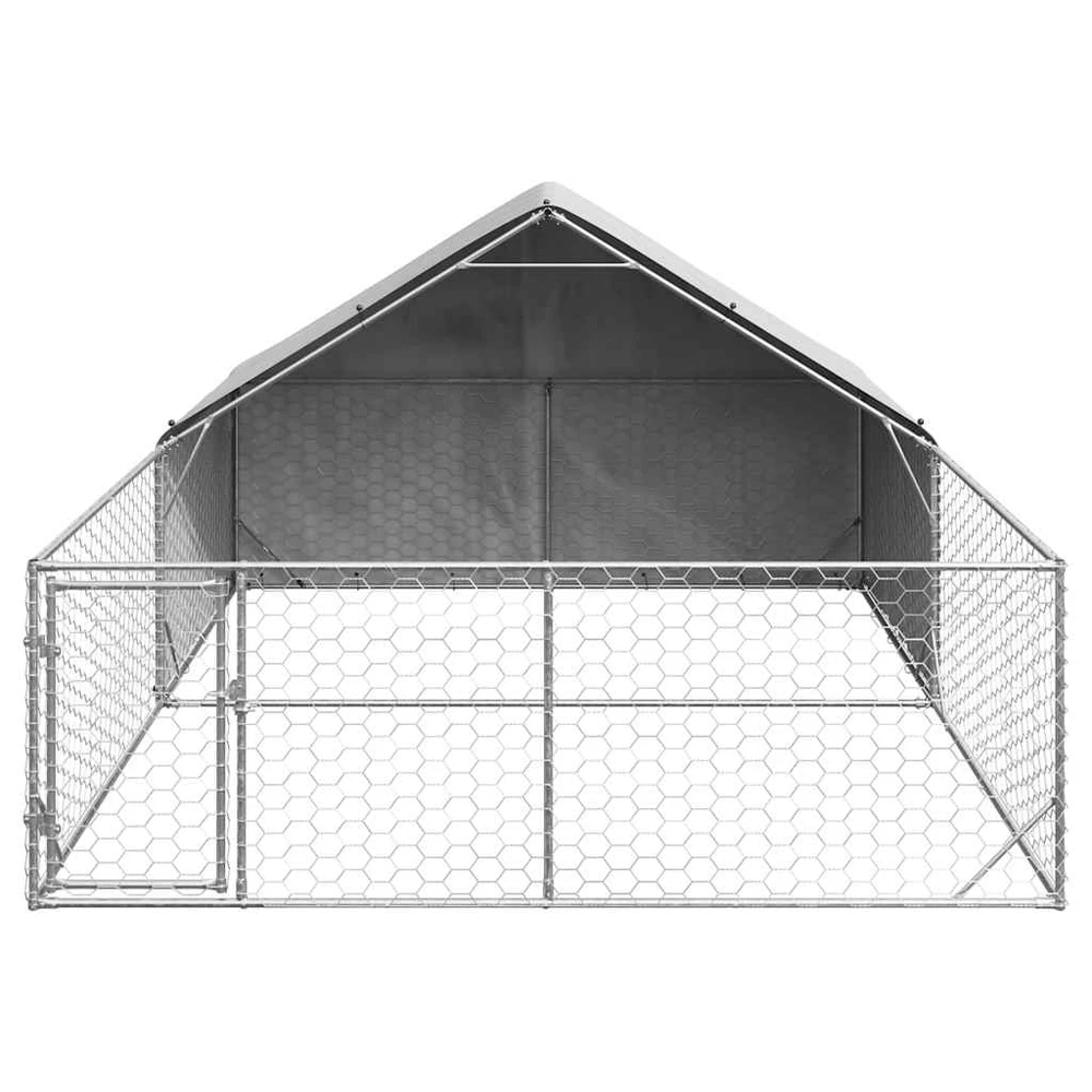 Lauko voljeras šunims su aptvaru, 5x3x1,9m, plienas