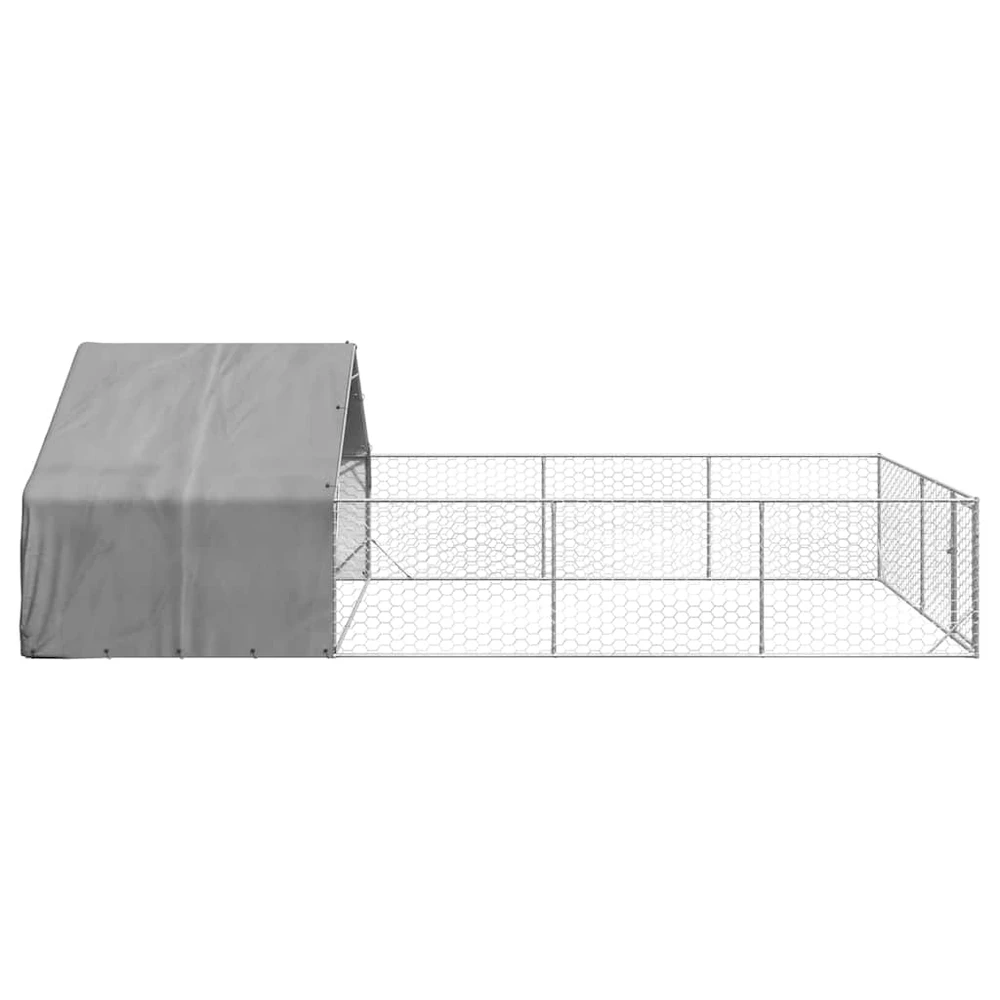 Lauko voljeras šunims su aptvaru, 7x3x1,9m, plienas