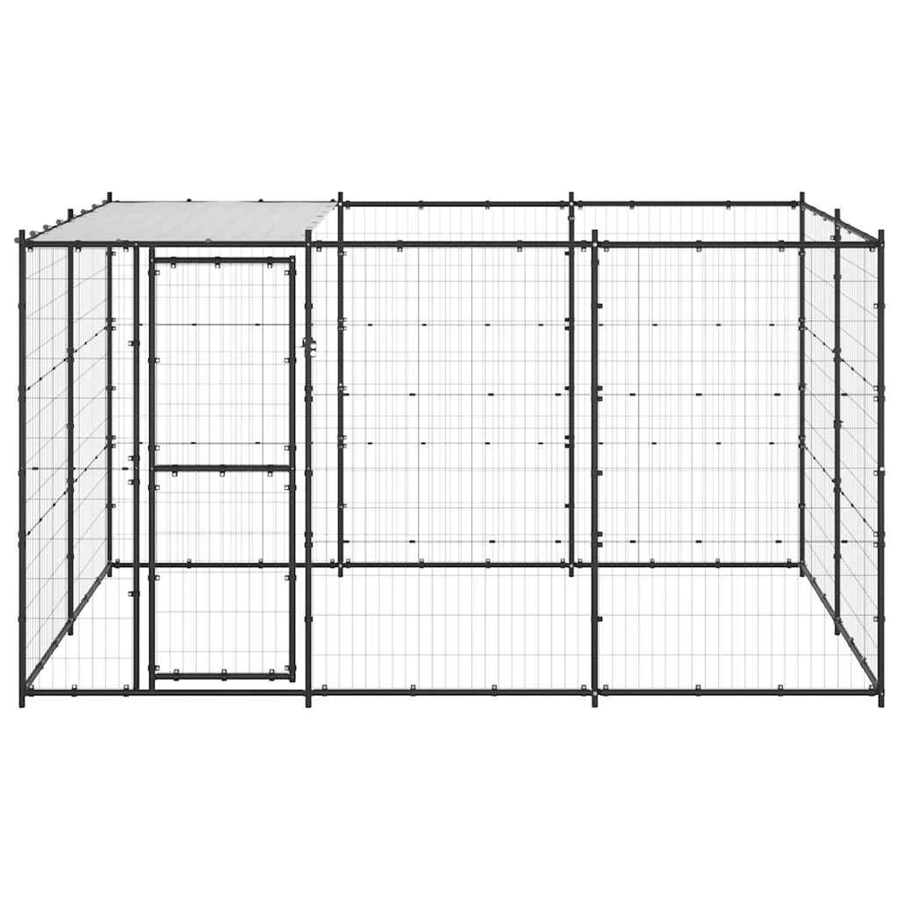 Lauko voljeras šunims su stogu, plienas, 7,26m²