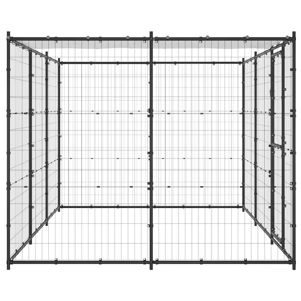 Lauko voljeras šunims su stogu, plienas, 7,26m²