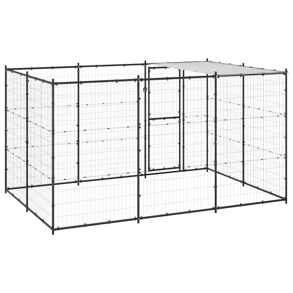 Lauko voljeras šunims su stogu, plienas, 7,26m²