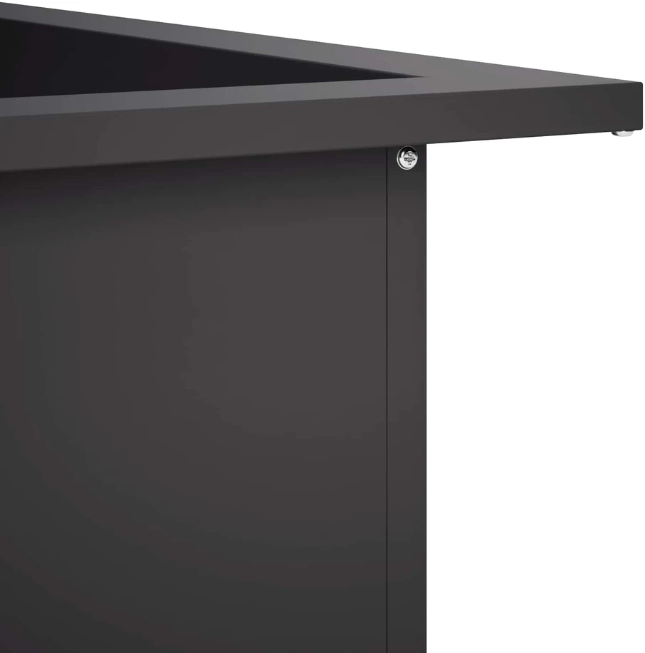 Laužavietės žiedas Juoda 90 x 90 x 25 cm Plienas