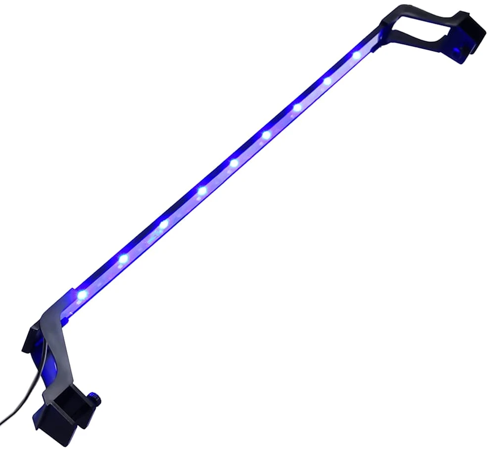 LED akvariumo lempa su spaustukais, mėlyna ir balta, 75-90cm