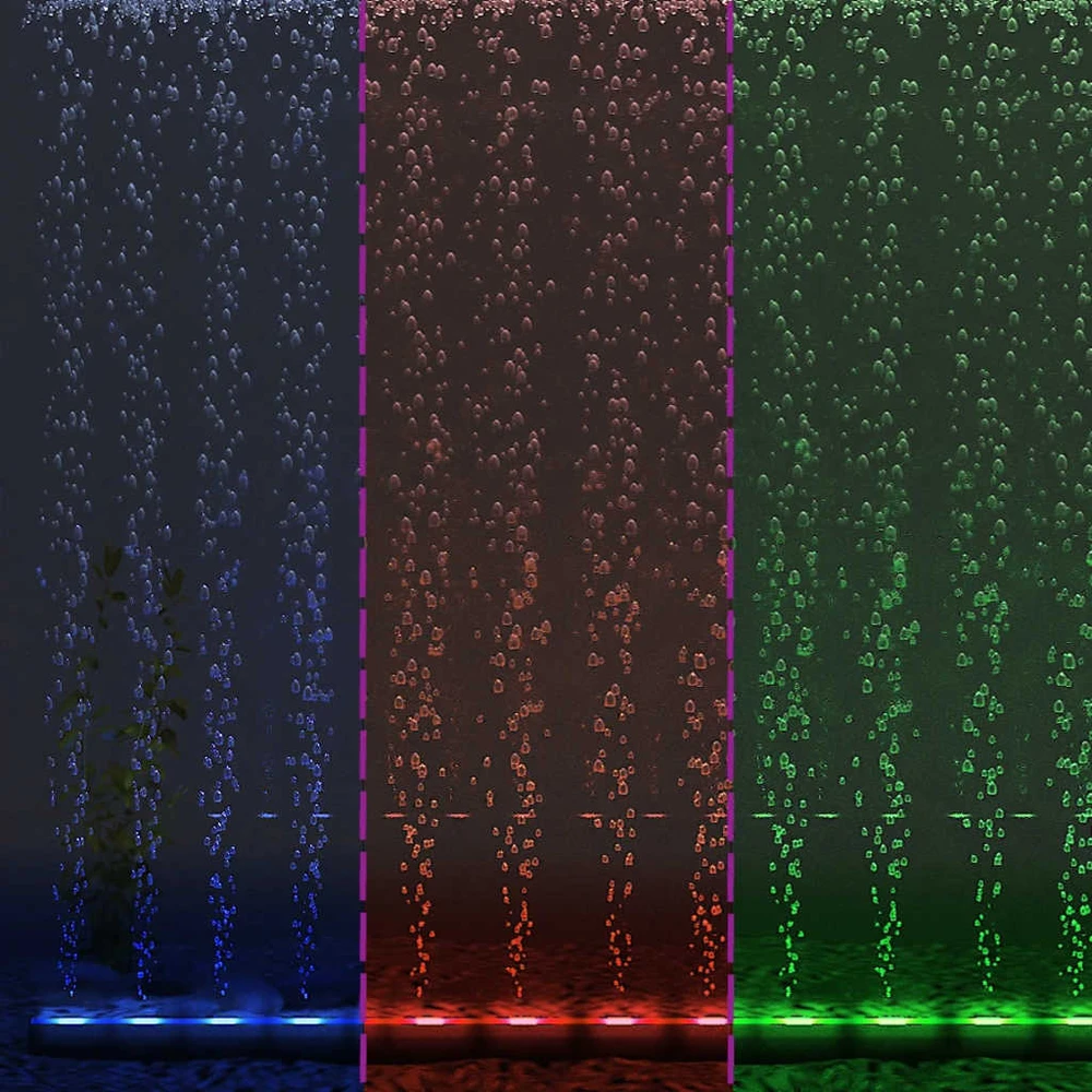 LED burbulinių akvariumo lempos, RGB, 94cm