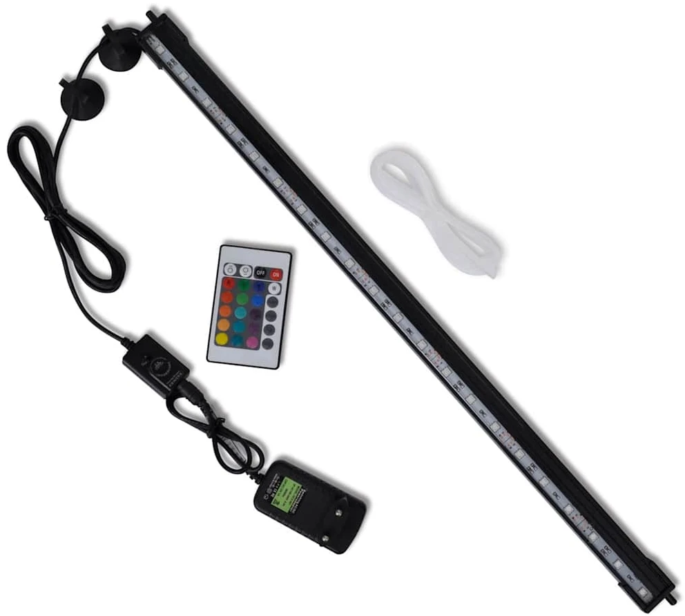LED burbulus skleidžiančios akvariumo lempos, RGB, 56,5 cm