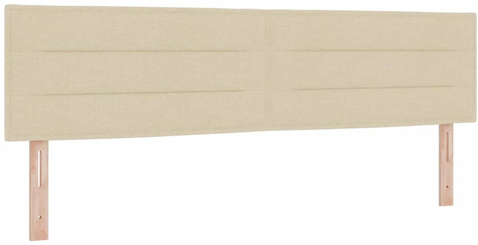 LED Čiužinio Lova su galvūgalio Kreminė 180 x 200 cm audinys