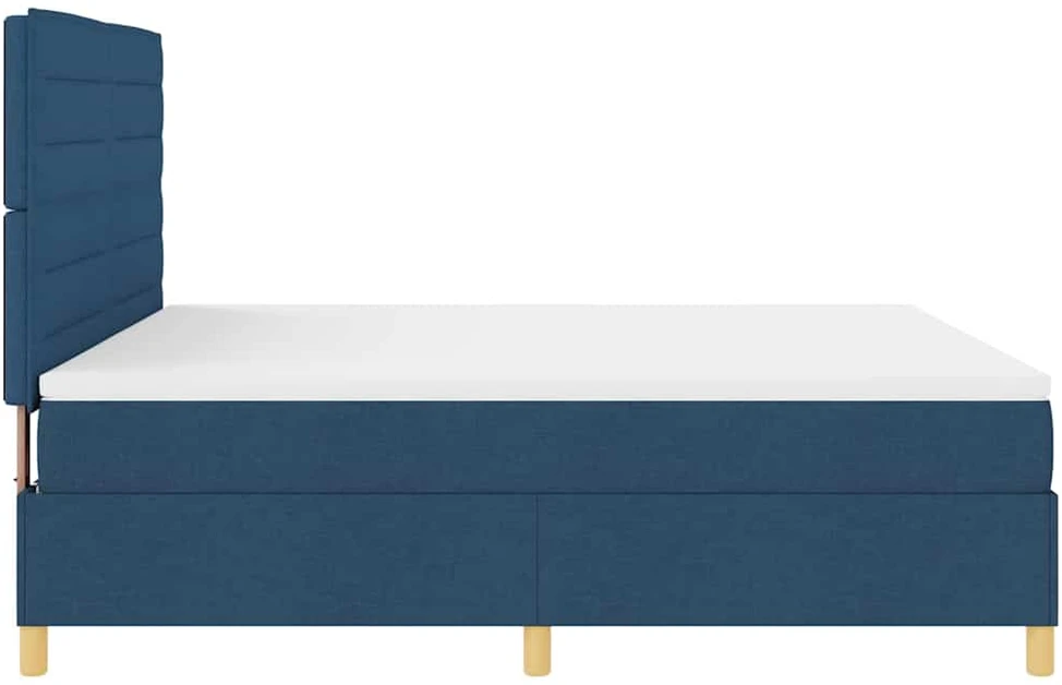 LED Čiužinio Lova su galvūgalio Mėlyna 180 x 200 cm audinys