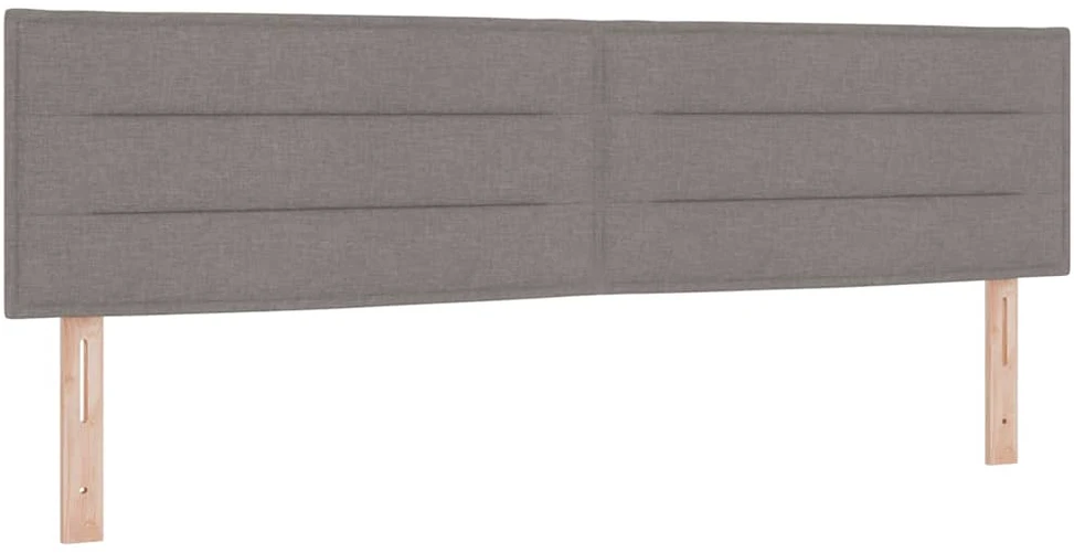 LED Čiužinio Lova su galvūgalio Taupe 180 x 200 cm audinys
