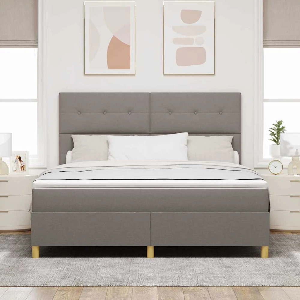 LED Čiužinio Lova su galvūgalio Tortora 180 x 200 cm audinys