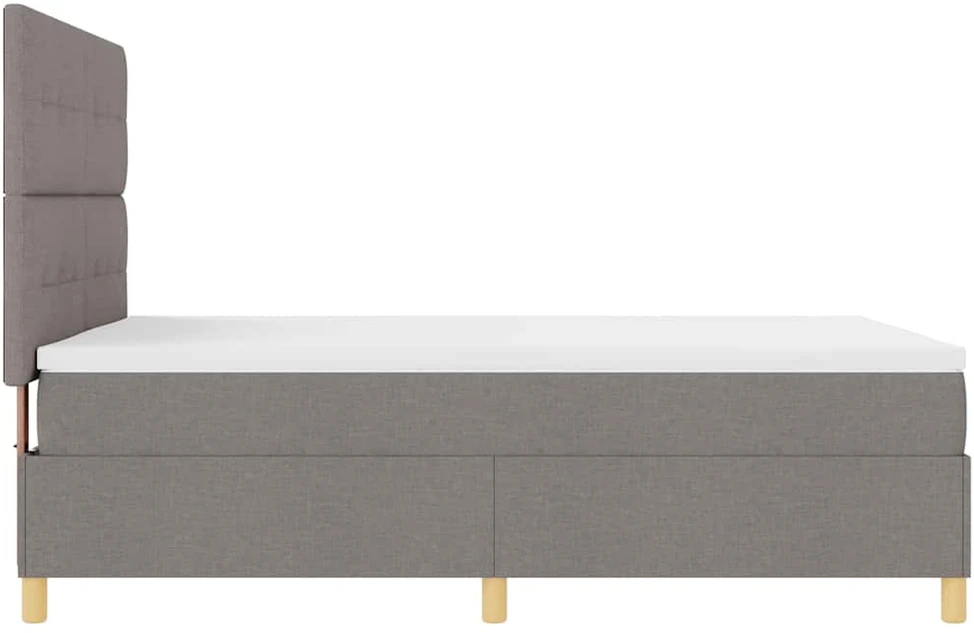 LED Čiužinio Lova su galvūgalio Tortora 140 x 200 cm audinys