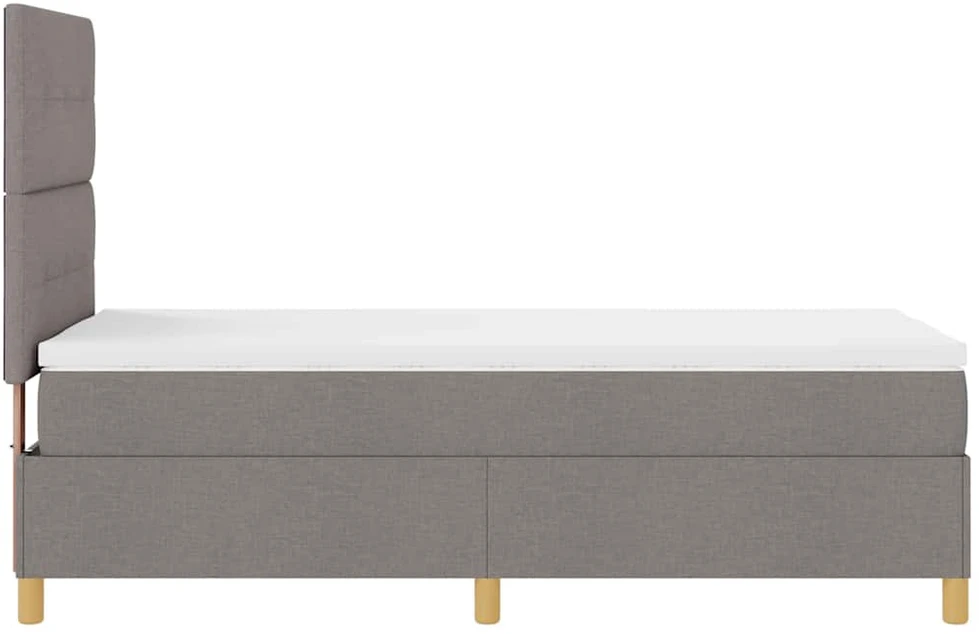 LED Čiužinio Lova su galvūgalio Tortora 100 x 200 cm audinys